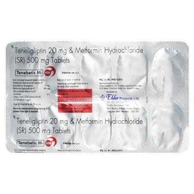 TENEBETIC M 500 Tablet 10's - Diabetes-Ant