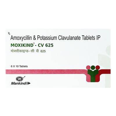 MOXIKIND CV 625MG TABLET 6'S - Bacterial Infections-Pen
