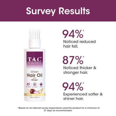 TAC The Ayurveda Co. Onion Hair Oil with Ginger 100 ml - Hair Oils