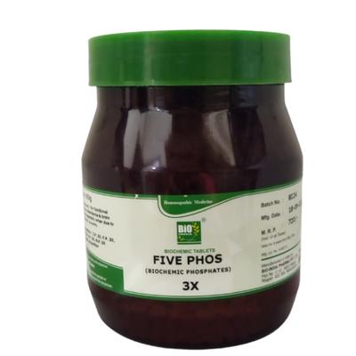 Bio-India's Biochemic Tablet - Five Phos 3X 450 gm - Speciality Medicine