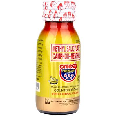 Omega Pain Killer Liniment (Methyl Salicylate Camphor + Menthol) 60 ml - Balm/Ointments