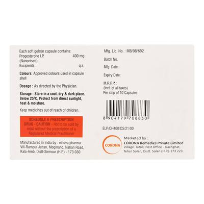 C HOP 400mg Tablet 10's - Hormonal Therapy-Oes