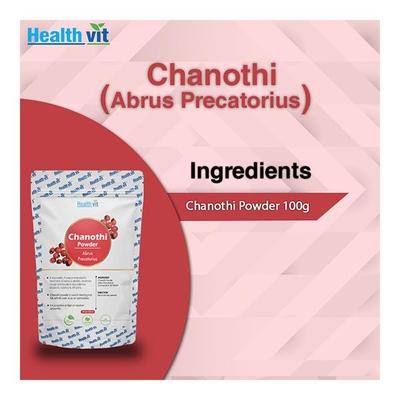 HealthVit Natural Chanothi (Abrus Precatorius) Powder 100 gm - Herbal Dietary Supplement