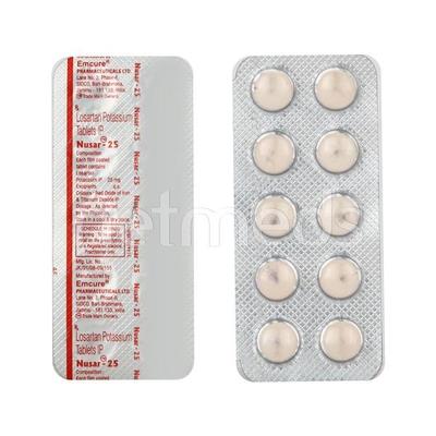 Nusar 25mg Tablet 10'S - Hypertension-Ang