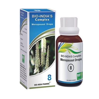 Bio-India's Menopausal Drops 8 30 ml - Homeopathic Drops