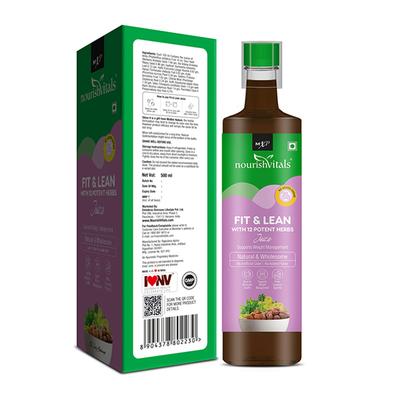 NourishVitals Fit & Lean with 12 Potent Herbs Juice 500 ml - Ayurvedic Juices