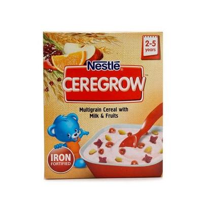 Nestle Ceregrow (2-5 years) Multigrain Cereal With Milk & Fruits Powder 300 gm (Refill Pack) - Baby And Infant Supplements