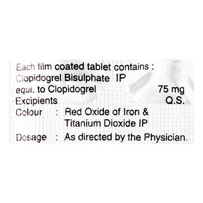 PROGREL 75mg Tablet 10's - Blood Clot-Ant
