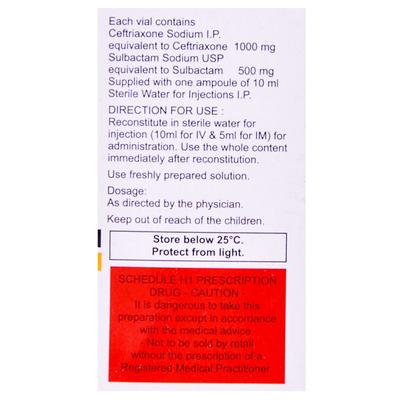 Xtum 1.5gm Injection 1's - Bacterial Infections-Cep