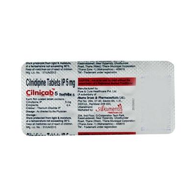 Cilnicab 5mg Tablet 10'S - Hypertension-Cal