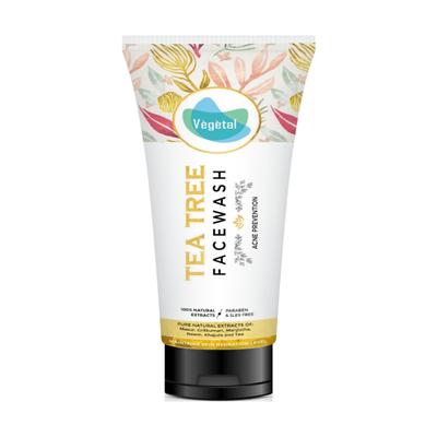 Vegetal Acne Prevention Gel Face Wash - Tea Tree 100 ml - Face Wash & Cleansers