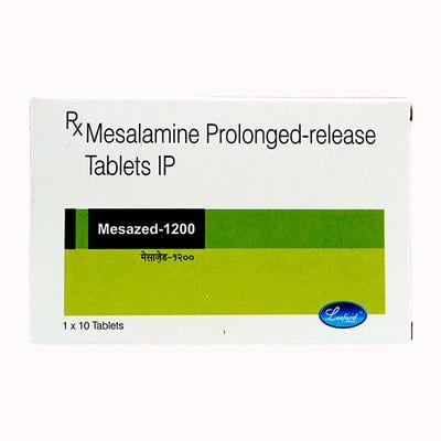 MESAZED 1200 Tablet 10's - Ulcerative Colitis/Bowel Inflammatory Disease-GIT