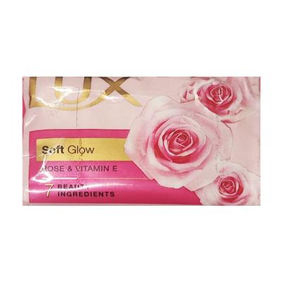 Lux Soft Glow Rose & Vitamin E Soap (Pack of 4) 75 gm - Soaps