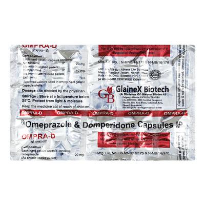 OMPRA D Capsule 10's - Ulcer/Reflux/Flatulence-Aaa
