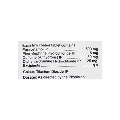 Nicip Cold & Flu Nf Tablet 10'S - Cough And Cold-Cou