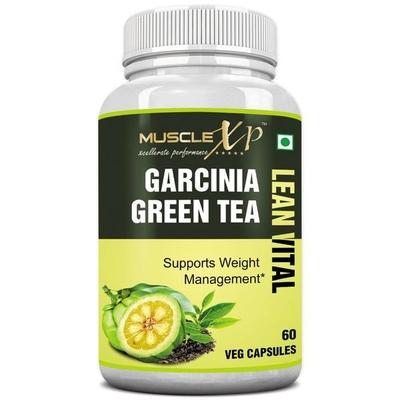 MuscleXP Garcinia Green Tea Lean Vital Veg Capsules 60's - Green/Herbal Teas