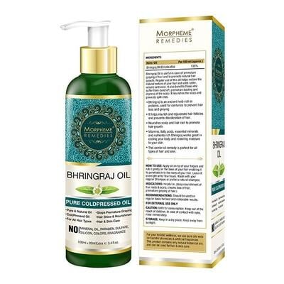 Morpheme Remedies Pure Bhringraj Hair Oil 120 ml - Hair Oils