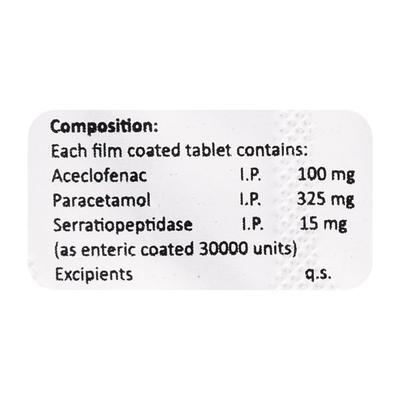ACENTIO SP Tablet 10's - Pain relief-Nsa