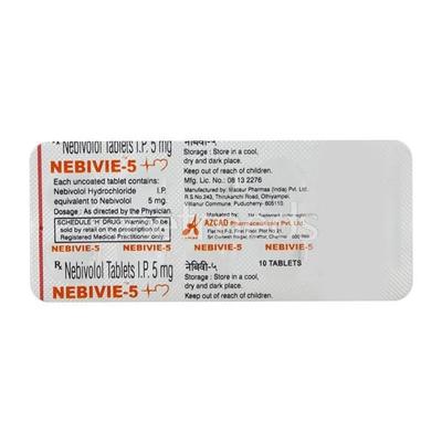 Nebivie 5mg Tablet 10'S - Hypertension-Bet