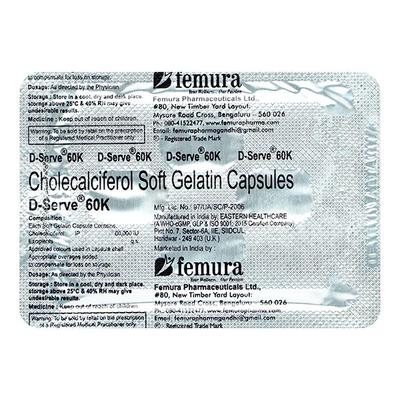 D SERVE 60k Capsule 4's - Supplements-Vam