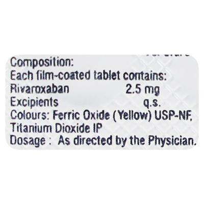 RIVOXAMAC 2.5 Tablet 10's - Blood Clot-Ant