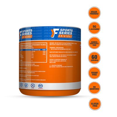 Fast&Up Glutamine Supplement Powder 300 gm - Workout Essentials