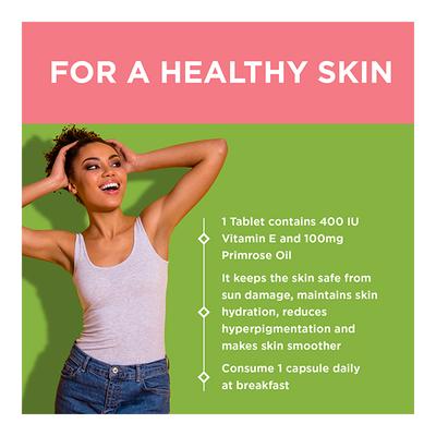 HealthKart HK Vitals Vitamin E Capsule 60's - Hair & Skin