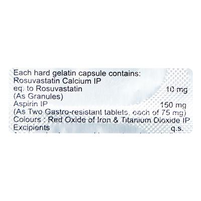 Rosycap Asp 10/150mg Capsule 10'S - High Cholesterol-Dys