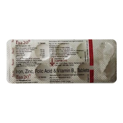 FAA 20mg Tablet 10'S - Anaemia-VMA