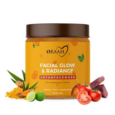Oraah Facial Glow & Radiance Ubtan Face Mask 100 gm - Personal Care (Ayush)