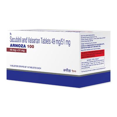 ARNOZA 100 Tablet 10's - Heart Failure-Ant