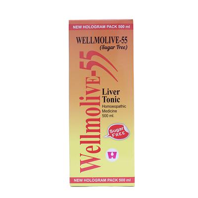 Dr.Wellmans Wellmolive 55 Sugar free Tonic 500 ml - Speciality Medicine