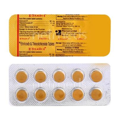 E Tolagin 4mg Tablet 10'S - Muscle Cramps/Spasticity-Mus