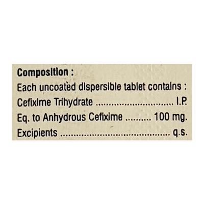 Auxime DT 100mg Tablet 10'S - Bacterial Infections-Cep