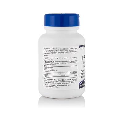 HealthVit L-Arginine 1000 mg Amino Acid Tablets 60's - Amino Acids