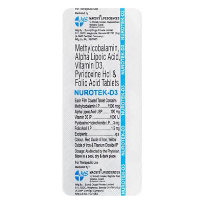 NUROTEK D 3 Tablet 10's - Supplements-Vam