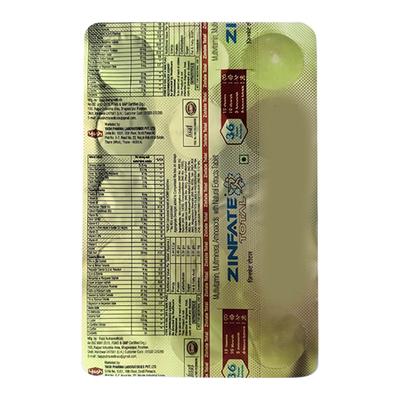 ZINFATE TOTAL Tablet 15's - Supplements-Vam