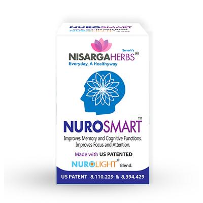 NisargaHerbs Nurosmart Veggie cap 60's - Speciality Medicines