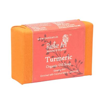 Rustic Art Organic Turmeric Soap 100 gm - Soaps