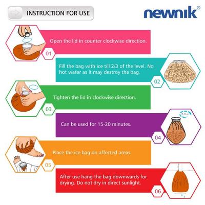 Newnik Cool Pack/Ice Bag (IC900) - Brown - Hot Pack/Ice Bag