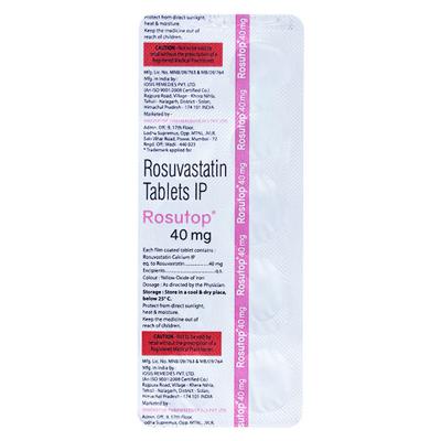 ROSUTOP 40mg Tablet 10's - High Cholesterol-Dys