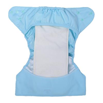 Bumberry Reusable Diaper Cover with 1 Natural Bamboo Cotton Insert - Baby Blue - Diapers & Wipes