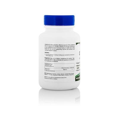 HealthVit D-Vitan Vitamin D3 5000Iu Tablets 60's - Multi-Vitamins