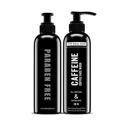 The Real Man Caffeine Coffee Oil Control & Energising Face Wash 200 ml - Face Wash & Cleansers