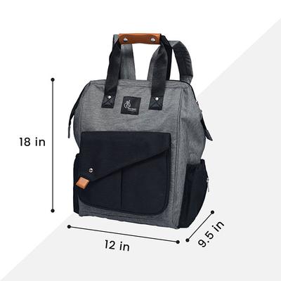 R for Rabbit Caramello Delight Diaper Bag - Black - Diapers & Wipes