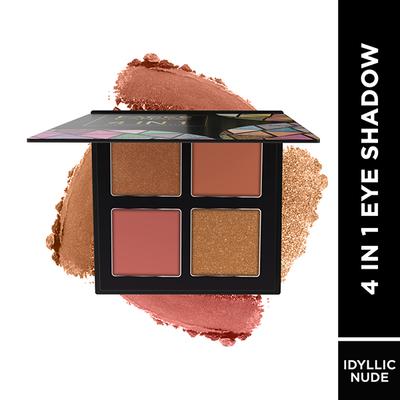Faces Canada 4 In 1 Quad Eyeshadow Palette - Idyllic Nudes 01 4.8 gm - Eye Shadow Palettes