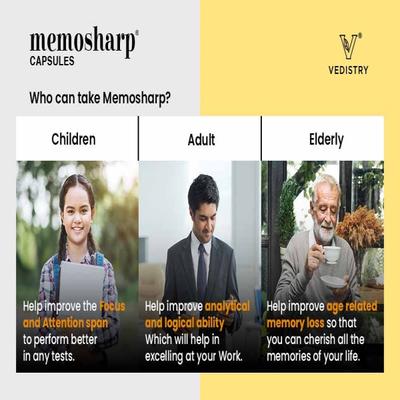 Vedistry MemoSharp Capsule 60's - Speciality Medicines