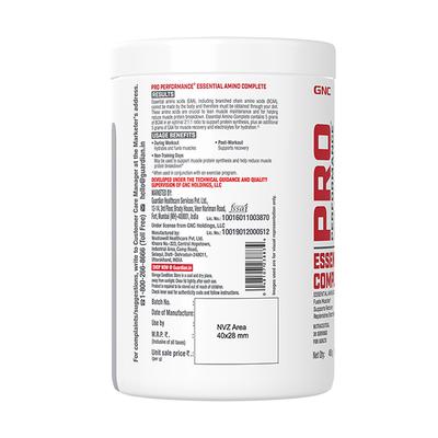 GNC Pro Performance Essential Amino Complete Powder - Watermelon 450 gm - Amino Acids