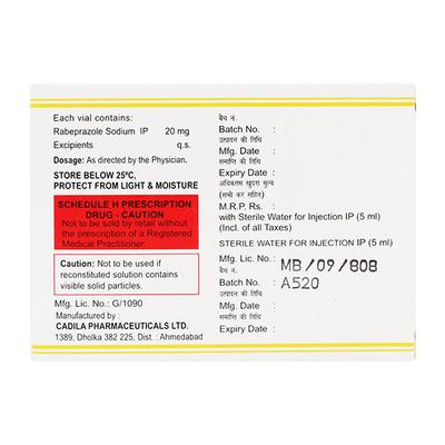Rabeloc Injection 1's - Ulcer/Reflux/Flatulence-Aaa