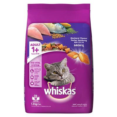 Whiskas Adult Mackerel Flavor 1200 gm - Petfood